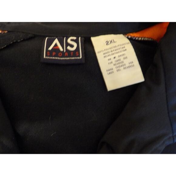 Illinois Fighting Ilini Men's Navy Blue Track Suit Warm-Up Jacket - Picture 2 of 3